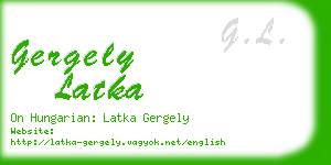 gergely latka business card